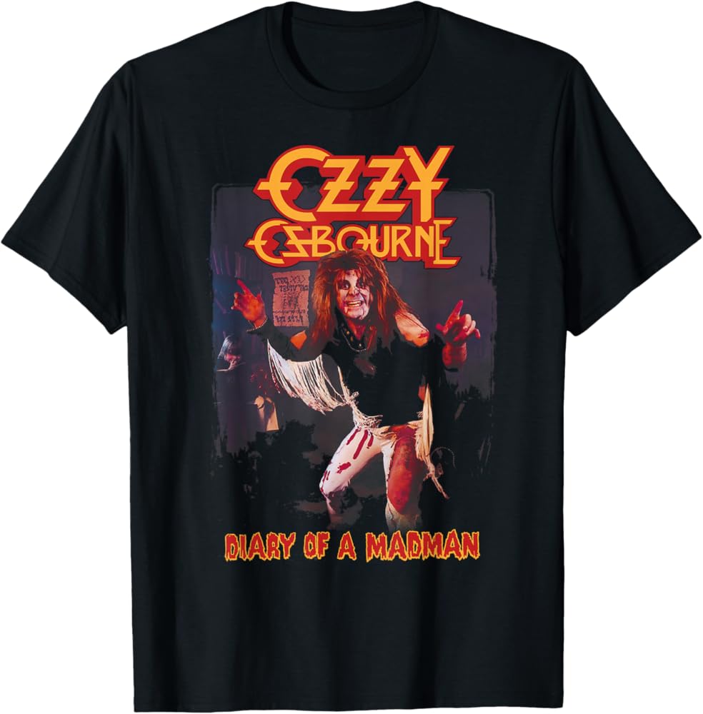 Amazon.com: Ozzy Osbourne Diary of A Madman T-Shirt : Clothing